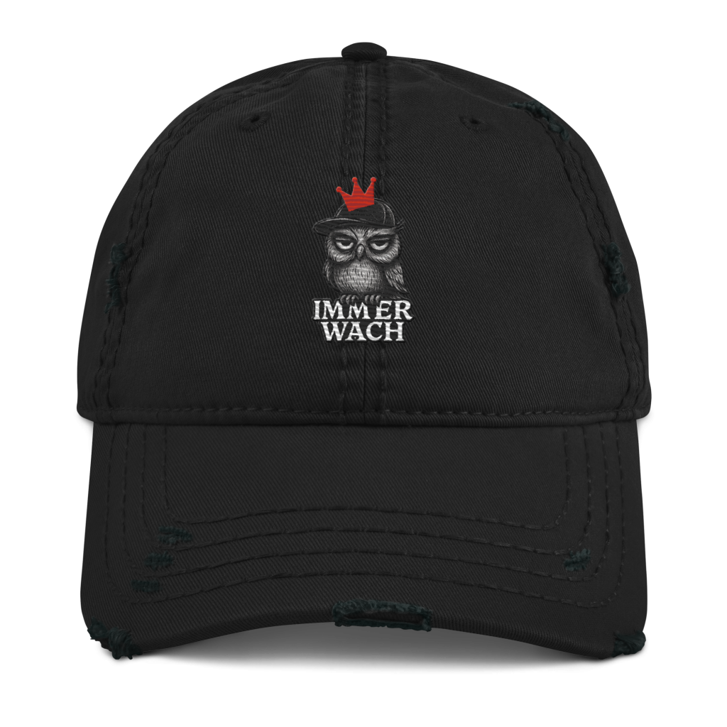 KiezKind – Immer Wach! Dad Cap (Used-Look)