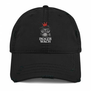 KiezKind – Immer Wach! Dad Cap (Used-Look)