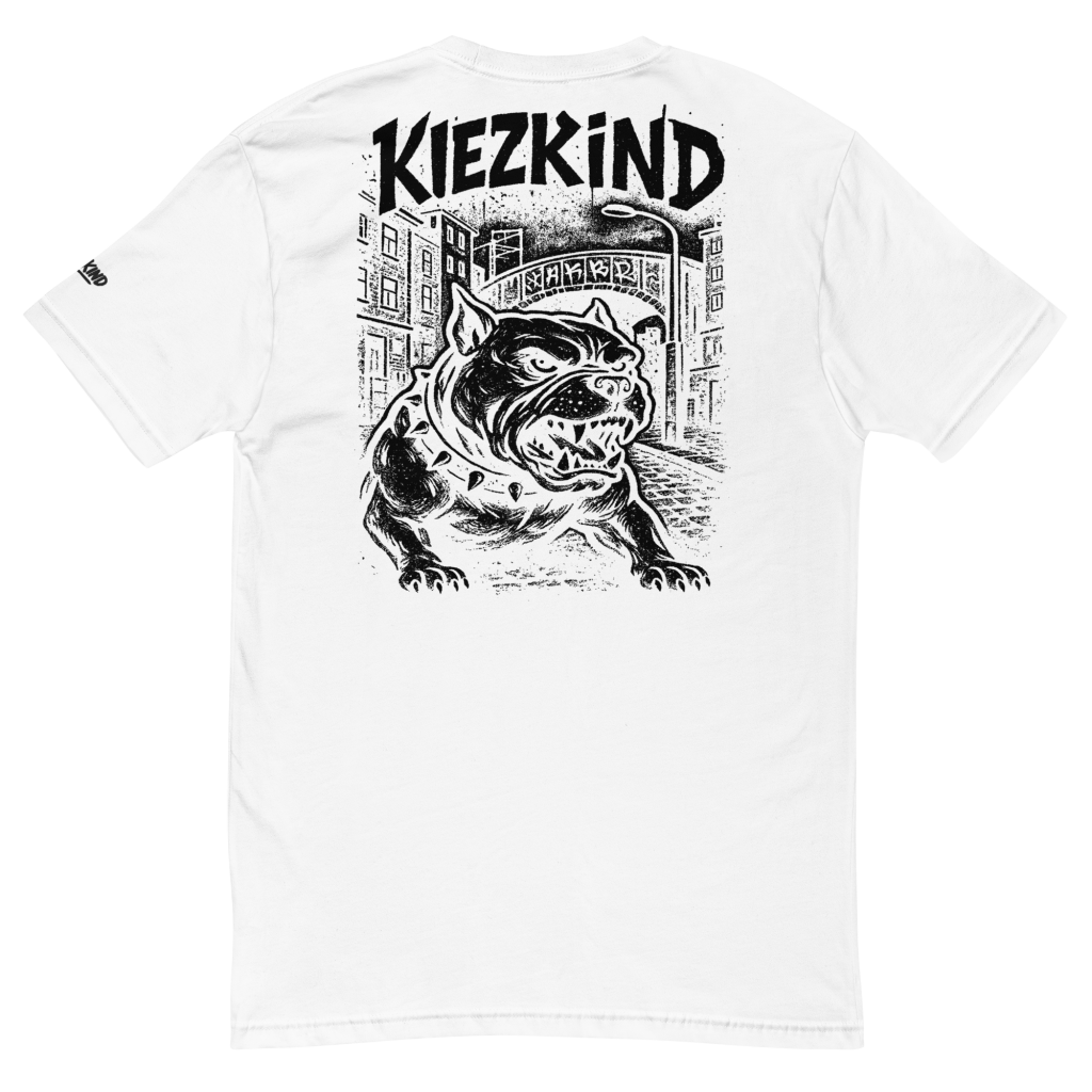 KiezKind – Bulldog Black T-Shirt (Slim Fit)
