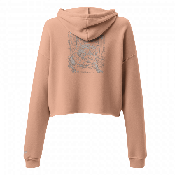 KiezKind – Bulldog White Cropped Hoodie – Bild 25