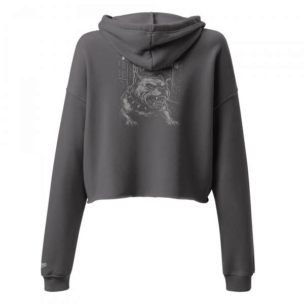 KiezKind – Bulldog White Cropped Hoodie – Bild 6