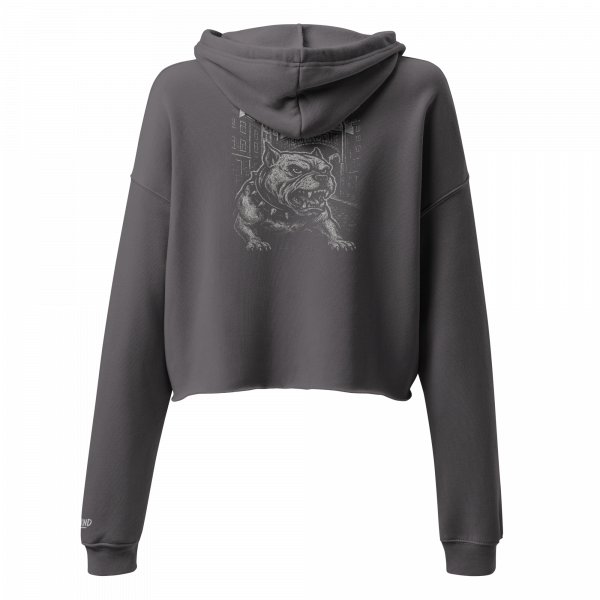 KiezKind – Bulldog White Cropped Hoodie – Bild 21