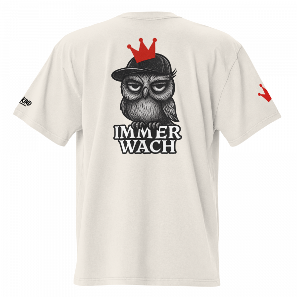 KiezKind – Immer Wach Oversized Vintage T-Shirt – Bild 14