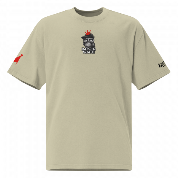 KiezKind – Immer Wach Oversized Vintage T-Shirt – Bild 9