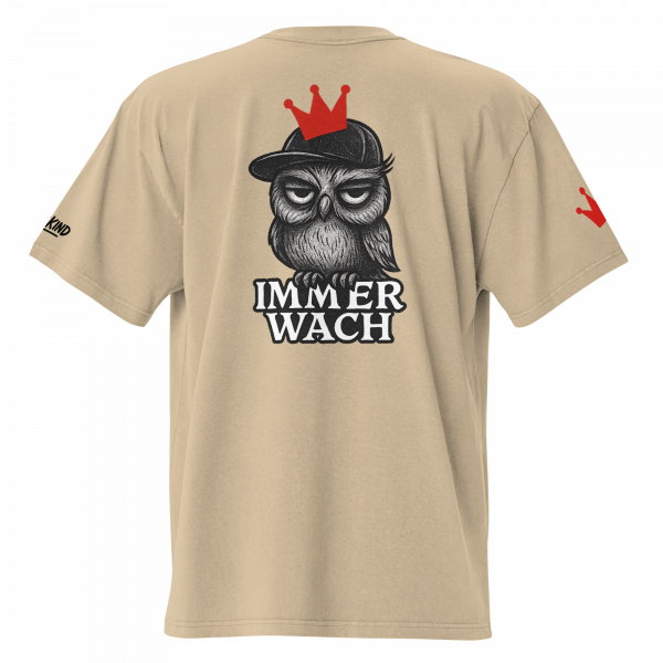 KiezKind – Immer Wach Oversized Vintage T-Shirt – Bild 6