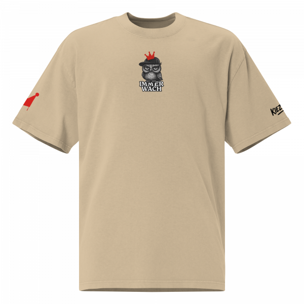 KiezKind – Immer Wach Oversized Vintage T-Shirt – Bild 5