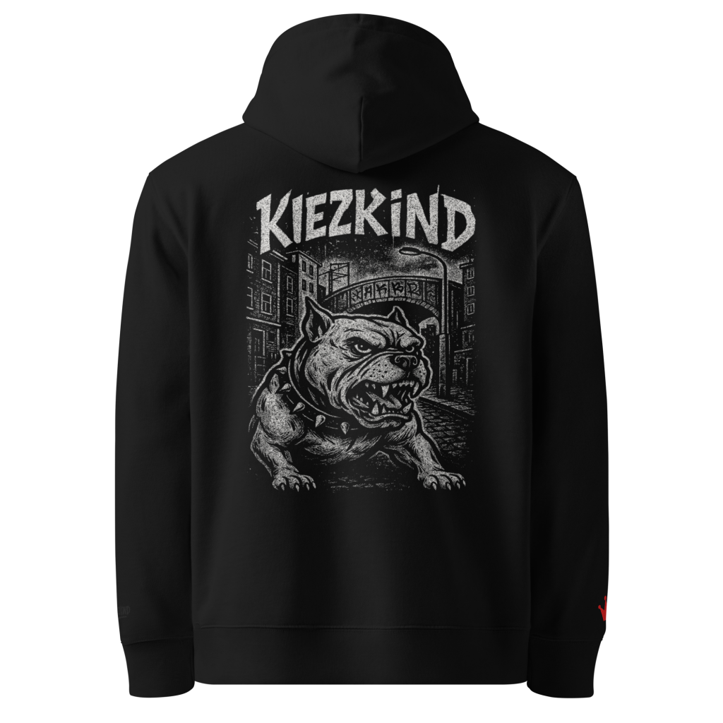 KiezKind – Bulldog White Hoodie