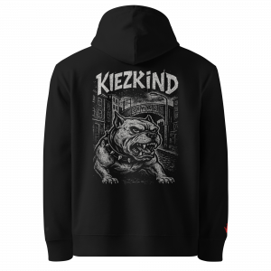 KiezKind – Bulldog White Hoodie