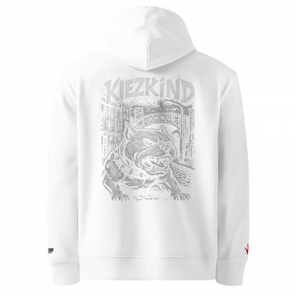 KiezKind – Bulldog White Hoodie – Bild 14